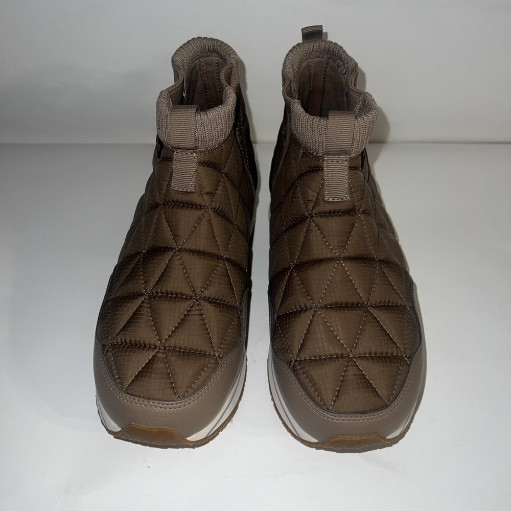 Teva Women's remember Mid Platform Boots In An Quilted Caribou Brown Size 9